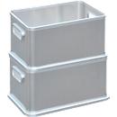 Box, aluminium, zonder deksel, 50 liter