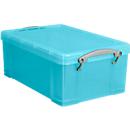 Box, Kunststoff, transparent aqua, 9 l