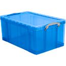 Box, Kunststoff, transparent blau, 64 l