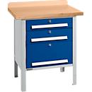 Box-type werkbank Schäfer Shop Select PWi 75-7, beuken decor multiplex blad, tot 750 kg, B 750 x D 700 x H 840 mm