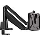 Bras pour écran CLU I C Novus, pour 1 écran jusqu'à 7 kg, avec support de table, inclinable/pivotant/à hauteur ajustable, noir