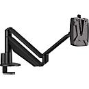 Bras pour écran CLU II C Novus, pour 1 écran jusqu'à 7 kg, avec support de table, inclinable/pivotant/à hauteur ajustable, noir