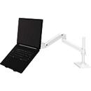 Bras pour écran Ergotron LX Pro, colonne haute, pour 1 écran jusqu'à 34″, inclinable/pivotant, réglable en hauteur, support de table, VESA, métal, blanc