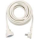 Brennenstuhl Rallonge 10m, fiche plate, poignée rabattable, protection renforcée contre les contacts accidentels, blanc, intérieur