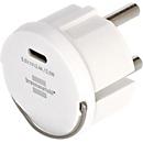 Brennenstuhl USB-C adapter, compact, 2,4A uitgang, veiligheidsfuncties, L 39 x B 39 x H 44 mm, wit