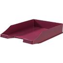 Briefablage KARMA, DIN A4/C4, Kunststoff, stapelbar, stabil, B 255 x T 348 x H 65 mm, öko-rot