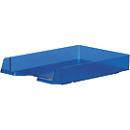 Briefkorb Biella Parat-Plast, für Dokumente bis zu C4, L 350 x B 245 x H 60 mm, transparent blau