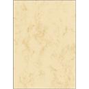 Briefpapier 'Marmor', beige, 200 g, 50 vellen