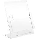 Brochure holder of crystal-clear acrylic, for A4 format