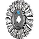 Brosse ronde RBG 12512/22,2 CT INOX 0,35, diamètre 125 mm, épaisseur de fil 0,35 mm, acier inoxydable