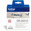 Brother oneindig etiket DK-22212, 62mm x 15,24 m, film wit