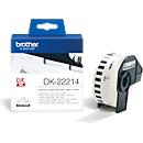 Brother oneindig etiket DK-22214, 12 mm x 30,48 m, papier wit