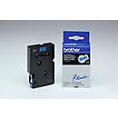 Brother Schriftbandkassette TC-501, 12 mm breit, blau/schwarz