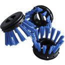 Brushes for insertion into rubber ring mats, blue