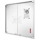 BST MEDIA DT vitrinekast, voor binnen, gehard veiligheidsglas, draaideur, display formaat 8x DIN A4