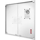 BST MEDIA DT vitrinekast, voor binnen, gehard veiligheidsglas, draaideur, displayformaat 12x DIN A4