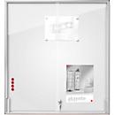 BST MEDIA ST vitrinekast, voor binnen, gehard veiligheidsglas, schuifdeur, display formaat 8x DIN A4