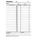 BÜRK Stempelkarte, Arbeitskarte, für Zeiterfassungsgerät ZS3200/ZS5200, 1000 Stück