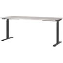 Bureau Aalborg, hauteur réglable électriquement, rectangulaire, jusqu'à 80 kg, piétement en T, L 1800 x P 800 x H 720 - 1200 mm, cachemire/gris noir