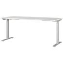 Bureau Agenda, réglage électrique de la hauteur, L 1800 x P 800 x H 720-1200 mm, gris clair/argenté + panneau USB Memory