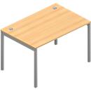 Bureau ARLON-OFFICE, l. 1200 x P 800 x H 730 mm, coloris hêtre