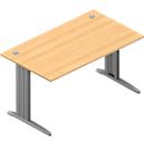 Bureau ARLON-OFFICE, l. 1400 x P 800 x H 730 mm, coloris hêtre