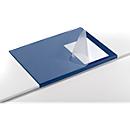 Bureau onderlegger, soepele pvc-folie, 650 x 520 mm, randbescherming, blauw