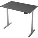 Bureau - rechthoekig - elektrisch in hoogte verstelbaar - T-poot - B 1200 x D 800 x H 620-1280 mm - incl. Memory Master - grafiet/zilver