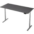 Bureau - rechthoekig - elektrisch in hoogte verstelbaar - T-poot - B 1800 x D 800 x H 620-1280 mm - incl. Memory Master - grafiet/zilver
