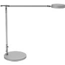 Bureaulamp LED MAULgrace, touchdimmer 4-voudig, met dubbele arm van aluminium, 300 lm, zilver