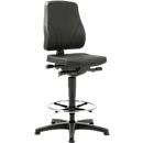 Bureaustoel All-In-One 9631, opstaphulp en glijders, kunstleer, skai zwart