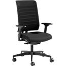 Bureaustoel SSI Proline PREMIUM P1 - gedeeltelijk automatisch synchroon mechanisme - met armleuningen - mesh - zwart - Schäfer Shop Genius