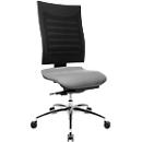 Bureaustoel SSI Proline S3 - synchroonmechanisme- ergonomische leuning - zonder armleuningen - zwart/grijs - Schäfer Shop Select