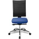 Bureaustoel SSI Proline S3+ - synchroonmechanisme - rugleuning met 3D-gaas - 3D-zitgewricht - zonder armleuningen - zwart/blauw - Schäfer Shop Select