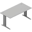 Bureautafel ARLON-OFFICE, B 1600 x D 800 x H 730 mm, lichtgrijs