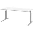 Bureautafel BARI, rechthoek, vorm A, C-poot, B 1600 x D 800 mm, wit