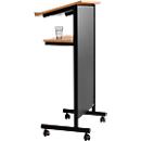 Business standing lectern, beech/black finish