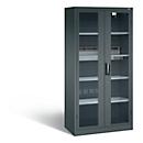 C+P Acculaderkast Basic met kijkvenster van acrylglas, H 1950 x B 930 x D 500 mm, antraciet