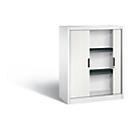 C + P Armoire à rideau Omnispace, 3 HC, verrouillable, L 1000 x P 420 x H 1230 mm, acier/plastique, blanc trafic