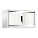 C + P Armoire à rideau Omnispace, verrouillable, L 800 x P 420 x H 450 mm, acier/plastique, blanc