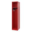 C+P brandweerkluis Evolo, model EXPERT, 1 compartiment, B 400 x D 500 x H 1850 mm, vloerglijders, vuurrood RAL 3000