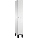 C+P Kast Cambio, 1 vak, op poten, B 300 x D 525 x H 1980 mm, lichtgrijs