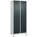C+P locker Evolo PLUS, met voeten, 2 compartimenten, 1950x800x500mm