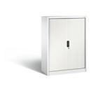 C + P Omnispace roller shutter cabinet, 3 OH, lockable, W 1000 x D 420 x H 1345 mm, steel/plastic, traffic white