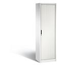C + P Omnispace rolluikkast, 5 OH, afsluitbaar, B 600 x D 420 x H 1980 mm, staal/kunststof, verkeerswit