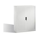 C + P Rollladenschrank Omnispace, 3 OH, abschließbar, B 1000 x T 420 x H 1230 mm, Stahl/Kunststoff, lichtgrau