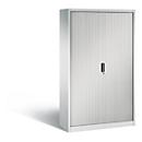 C + P Rollladenschrank Omnispace, 5 OH, abschließbar, B 1200 x T 420 x H 1980 mm, Stahl/Kunststoff, lichtgrau
