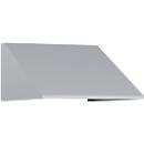 C+P Schrägdachaufsatz, für Spindbreite 400 mm, weißaluminium