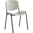 Cadeira empilhável ELYEKO, estrutura preta ou cor de alumínio