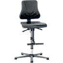 Cadeira giratória Solitec, com patins e apoio de subida, espuma integral